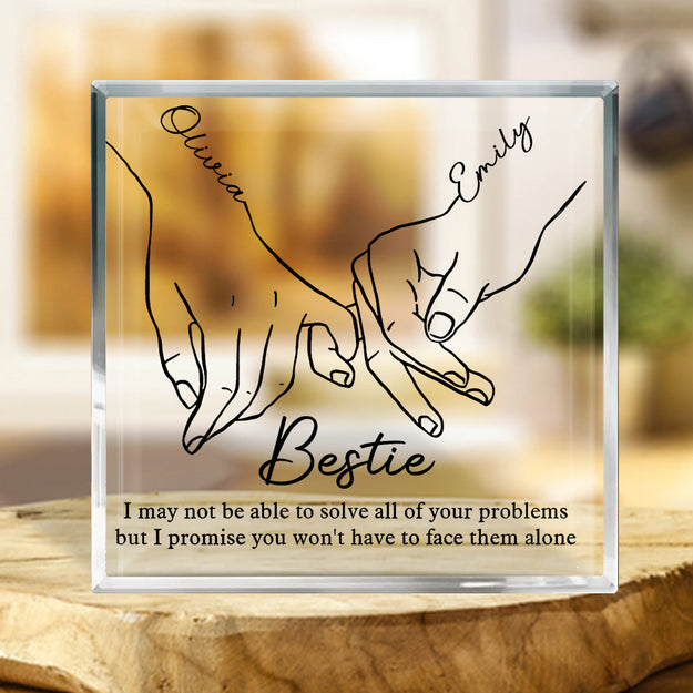 I Love You Forever & Always - Couple Personalized Custom Square Shaped Acrylic Plaque