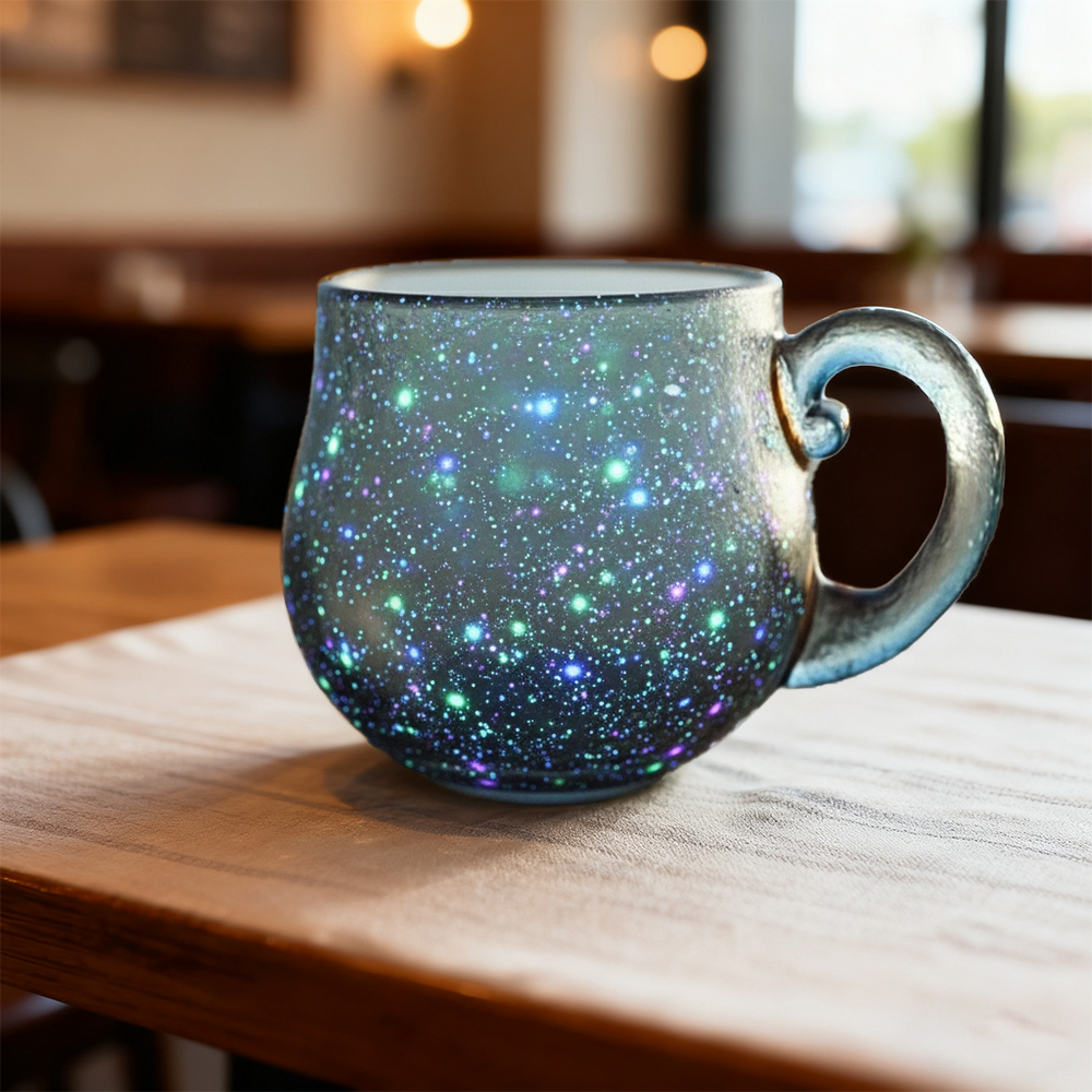 Sunset & Ocean Legend Glass Cup – Handcrafted 12oz Ocean-Inspired Drinkware, Artistic Beach Style Tumbler