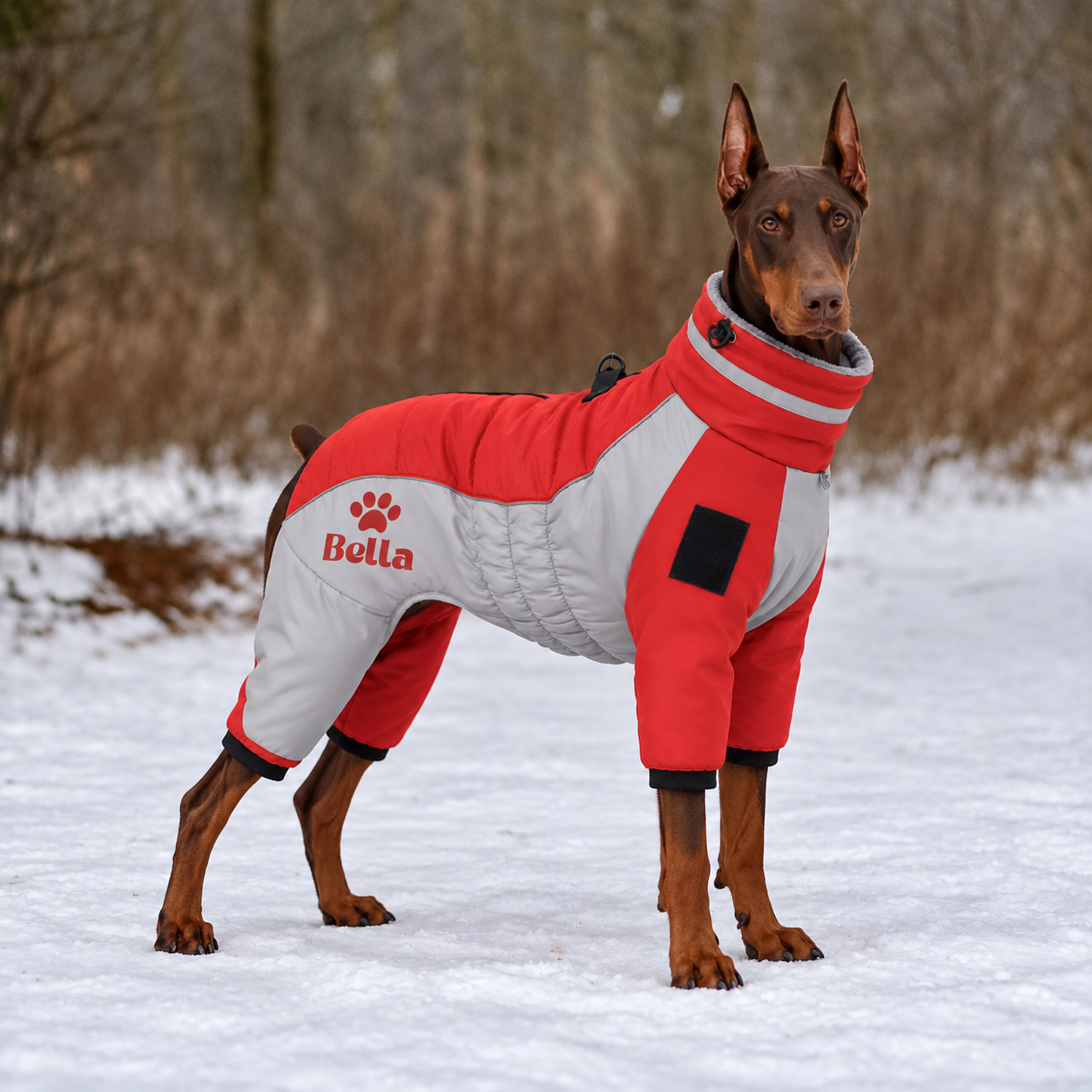 Personalized Pet Large Size Winter Warm Windproof Puffer Jacket
