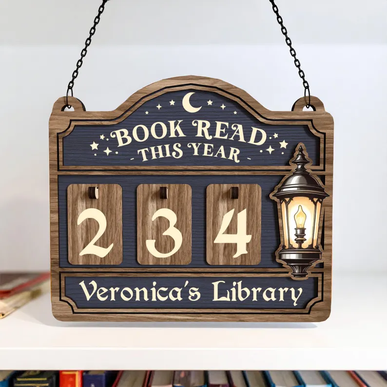 Custom Books Read This Year Counter Book Lovers Gift