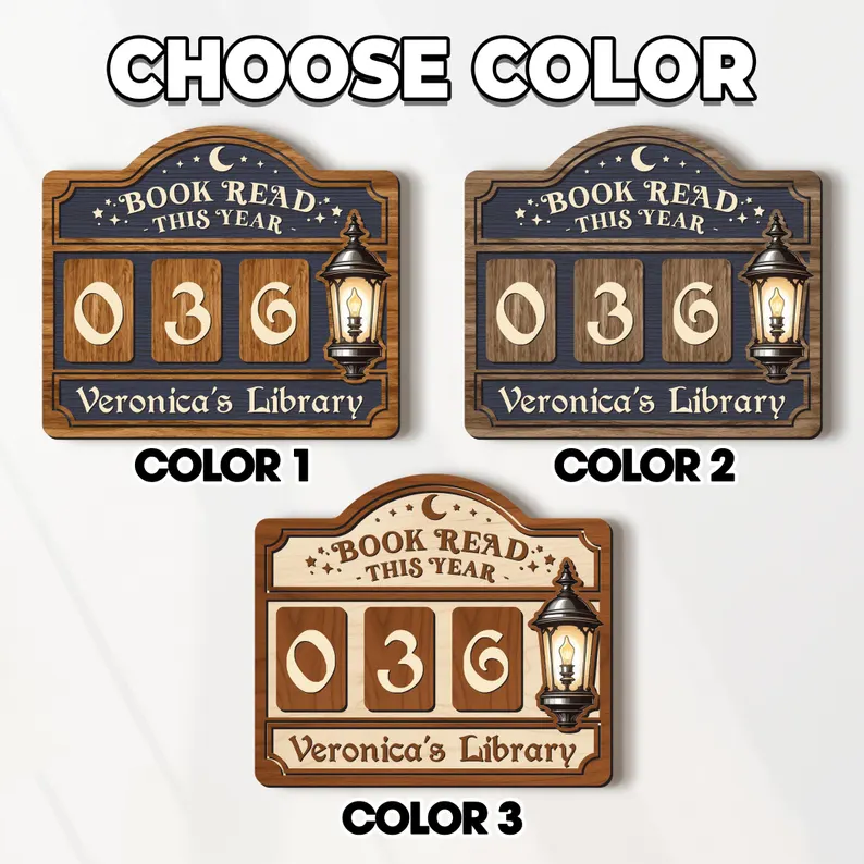 Custom Books Read This Year Counter Book Lovers Gift