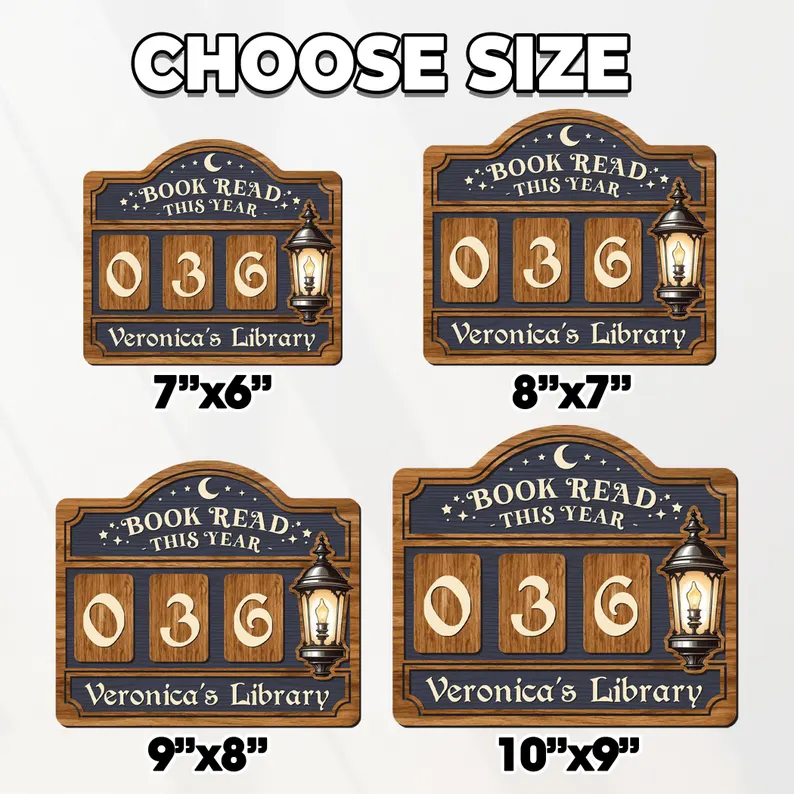 Custom Books Read This Year Counter Book Lovers Gift