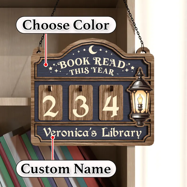 Custom Books Read This Year Counter Book Lovers Gift