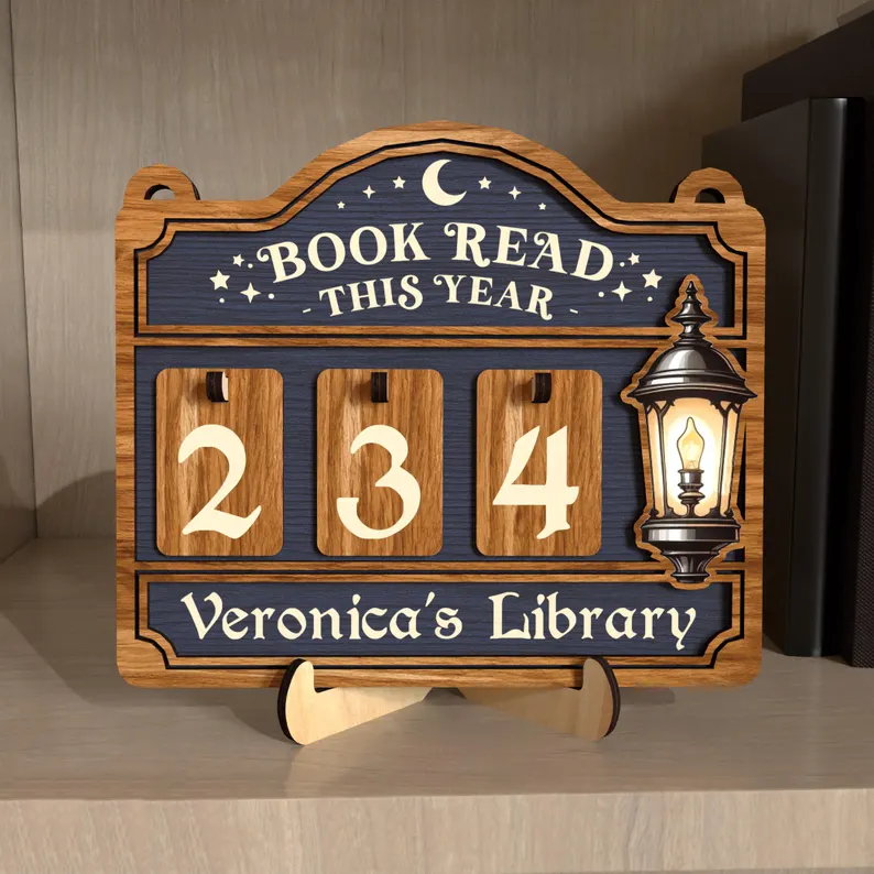 Custom Books Read This Year Counter Book Lovers Gift