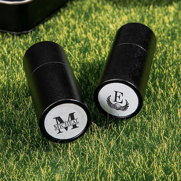 Personalized Monogrammed Initial Golf Ball Stamp with Metal Storage Box Birthday Father's Day Gift for Golf Player