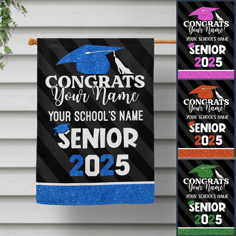 Best Gift Idea Graduation Garden Flag, Class of 2025, Senior Gift-no include flagpole