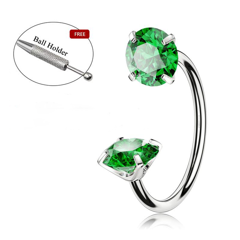 🎄Christmas Special: 48% Off🔥Horseshoe Nose Hoop with Free Ball Holder Tool