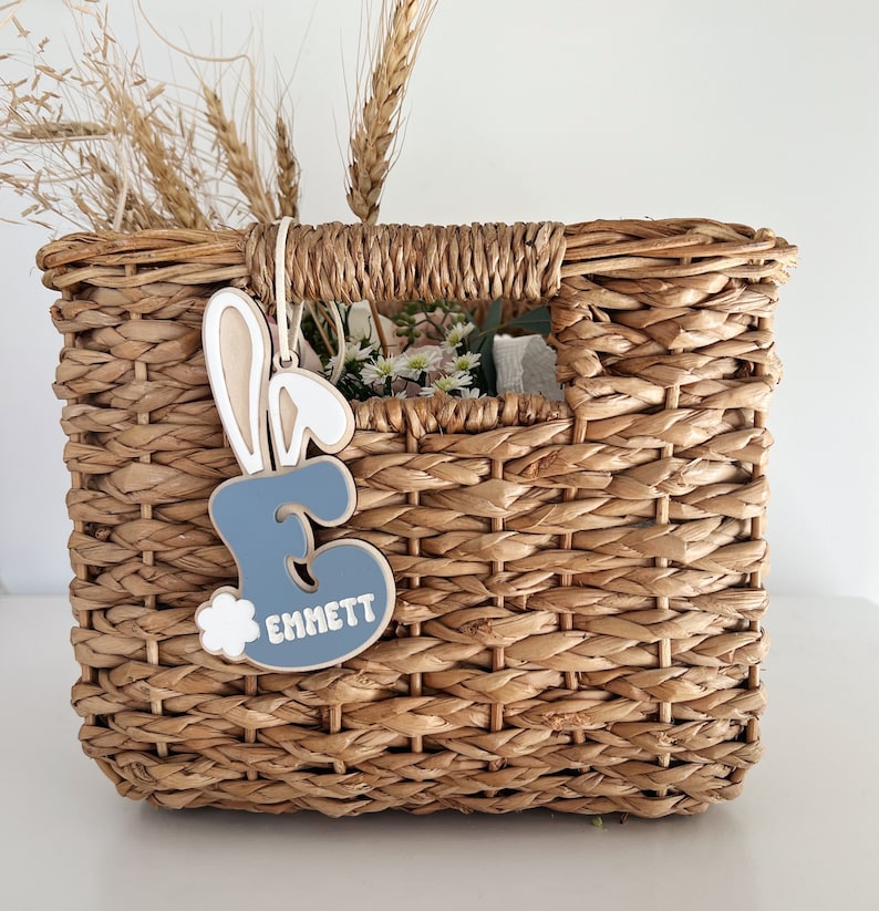 Easter Bunny Basket Tag / Easter Basket Tag / personalized Easter Basket Tag