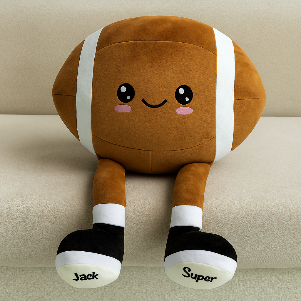 Personalized Softball/Volleyball Plush Toy with Name, Cute Sports Plush Doll, Sofa Bedroom Decor, Birthday/Christmas Gift for Kids/Sports Lover/Player