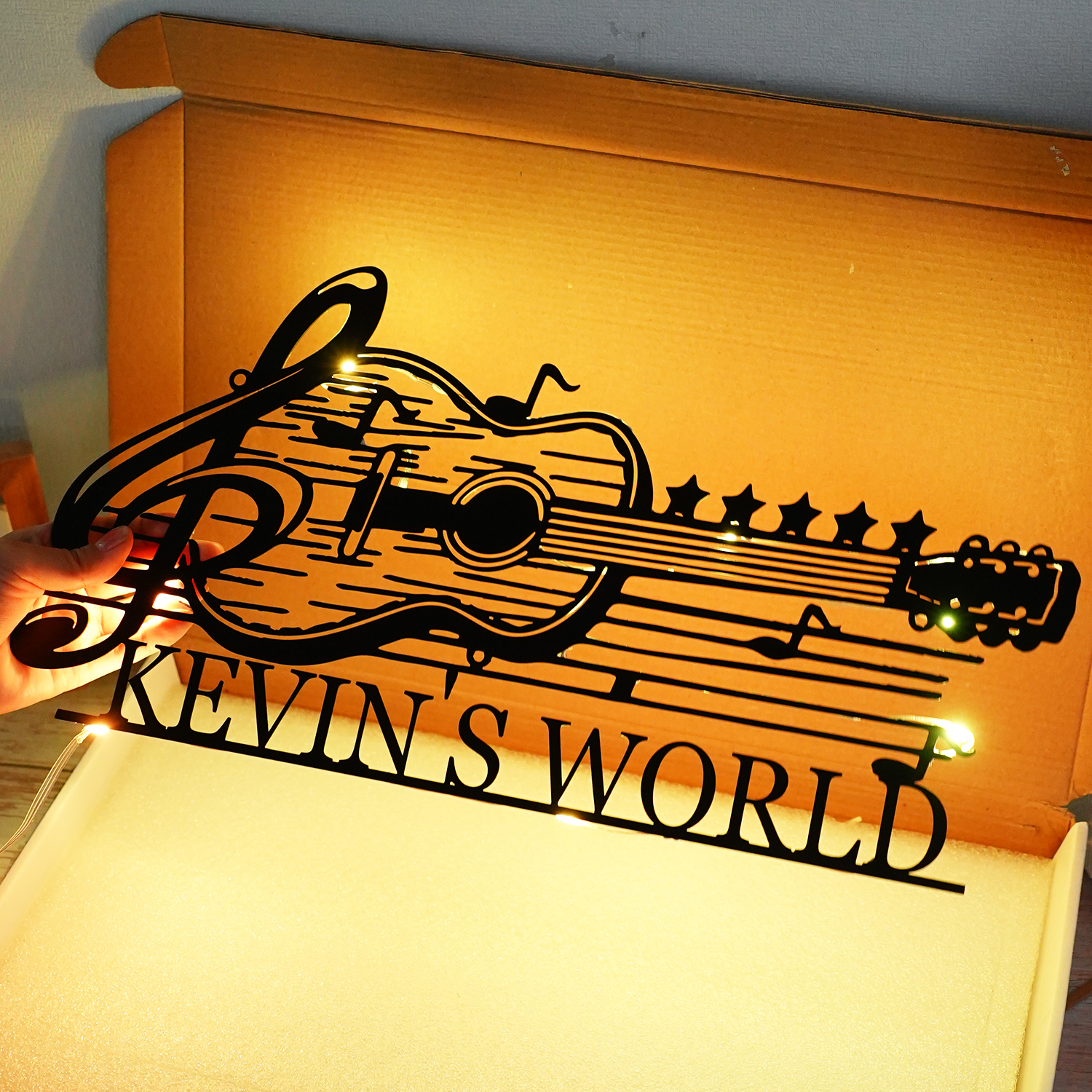Personalized Guitar Home Decor Metal Sign