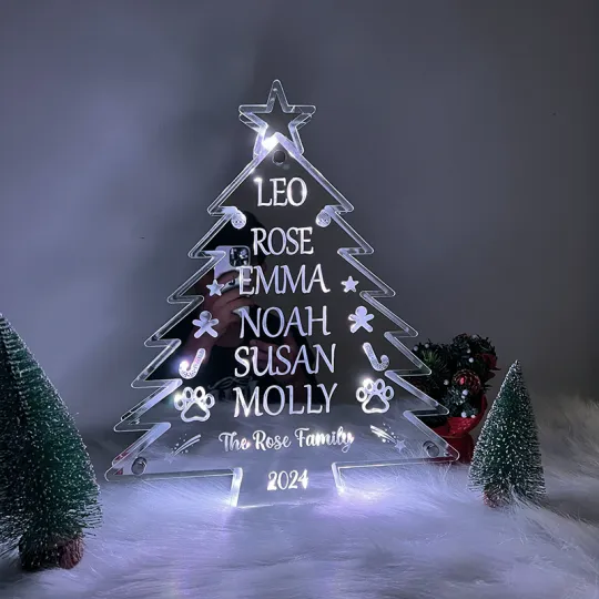 Customized Christmas Tree Gift Lights