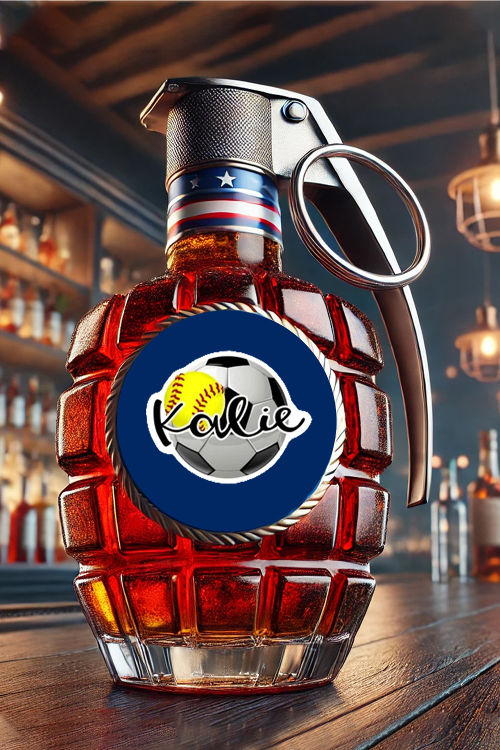 Personalized Whiskey Bottle