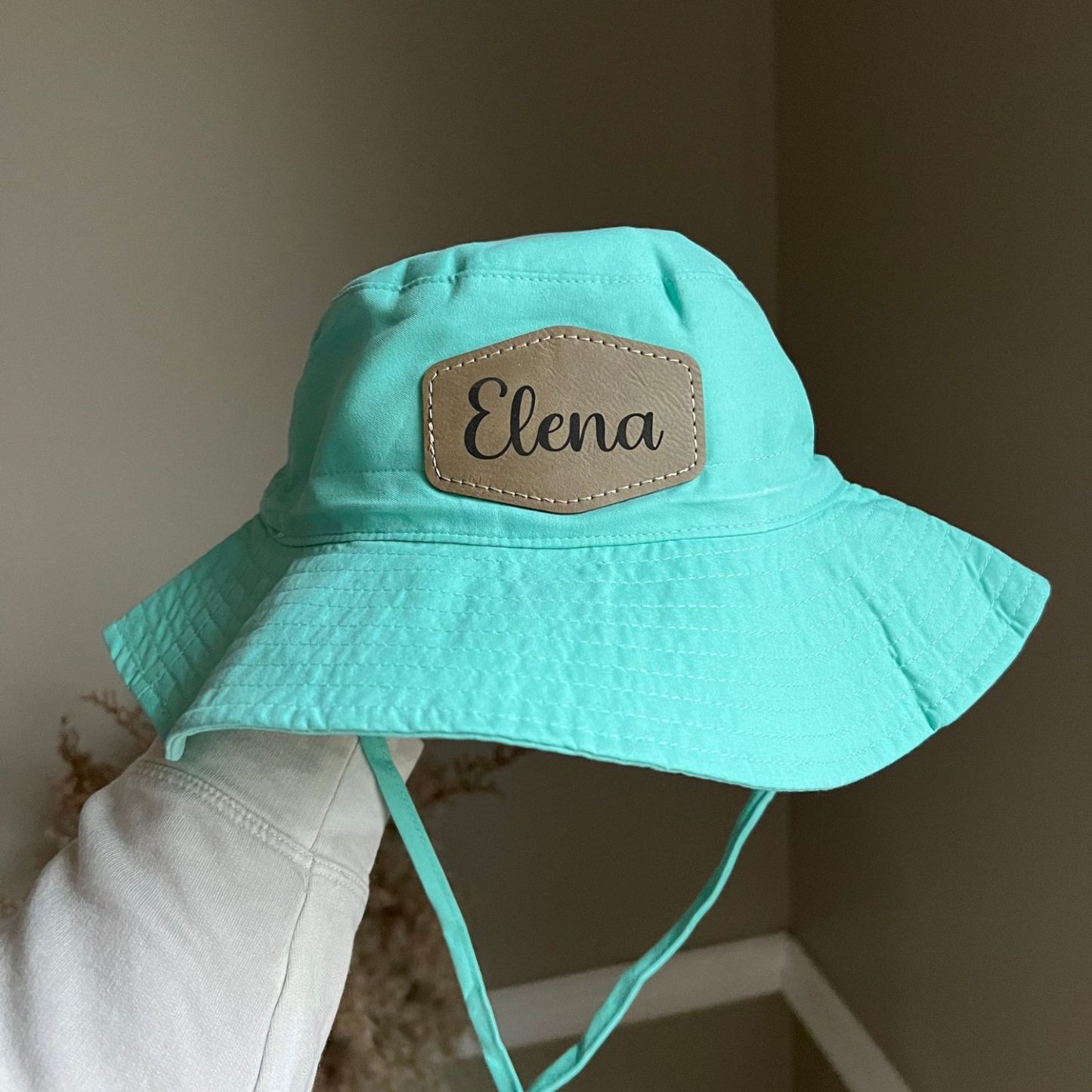 Personalized Leather Patch Bucket Hat for Comfort & Unique | CWBeach4301