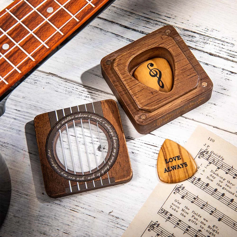 Personalized Resonance Chamber Appearance Guitar Pick Case Gift for Guitar Lover Valentines Day Gifts - CALLIE