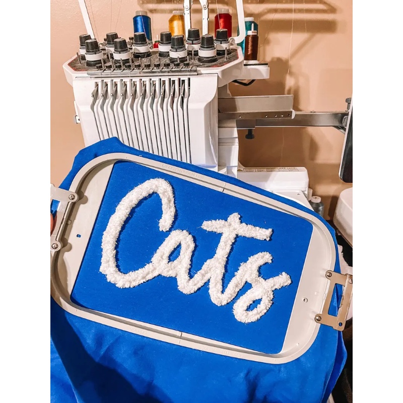 Oversized Team Chenille Embroidered Sweatshirt