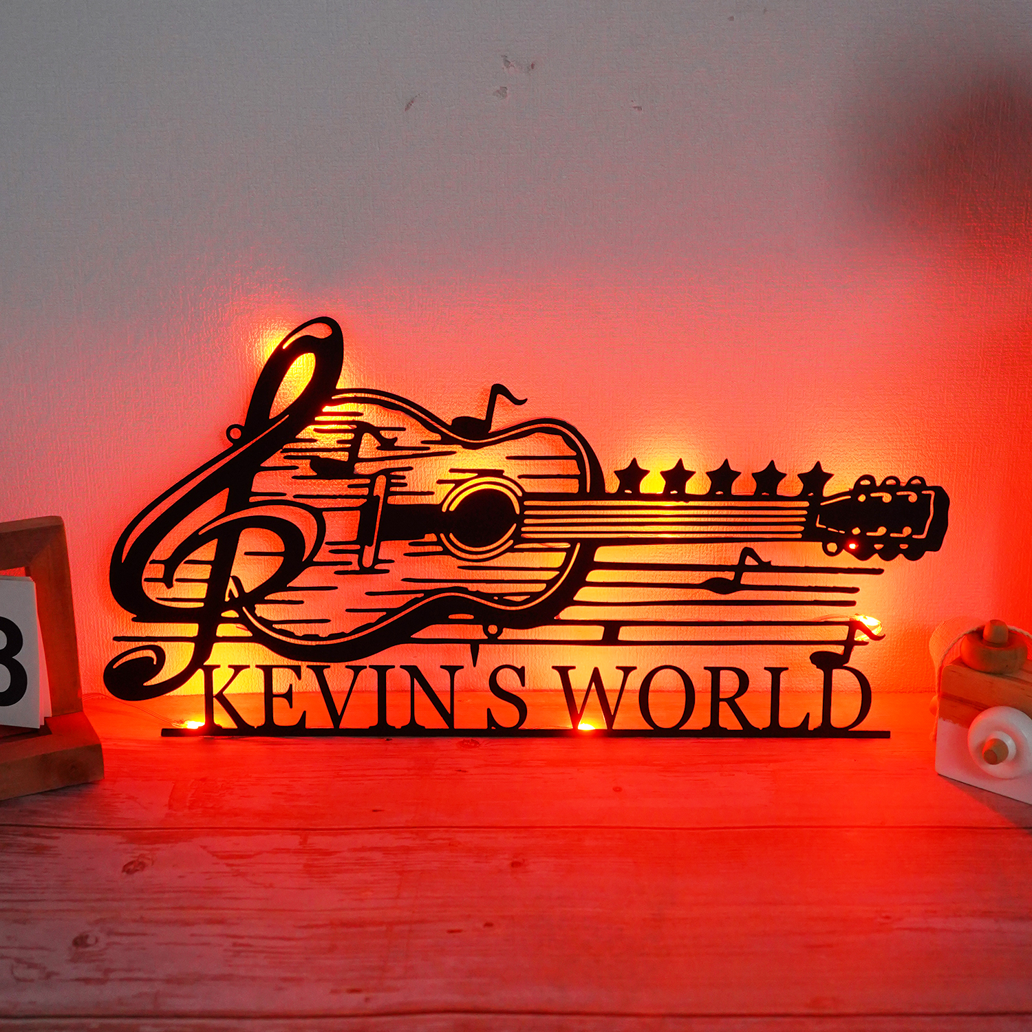 Personalized Guitar Home Decor Metal Sign