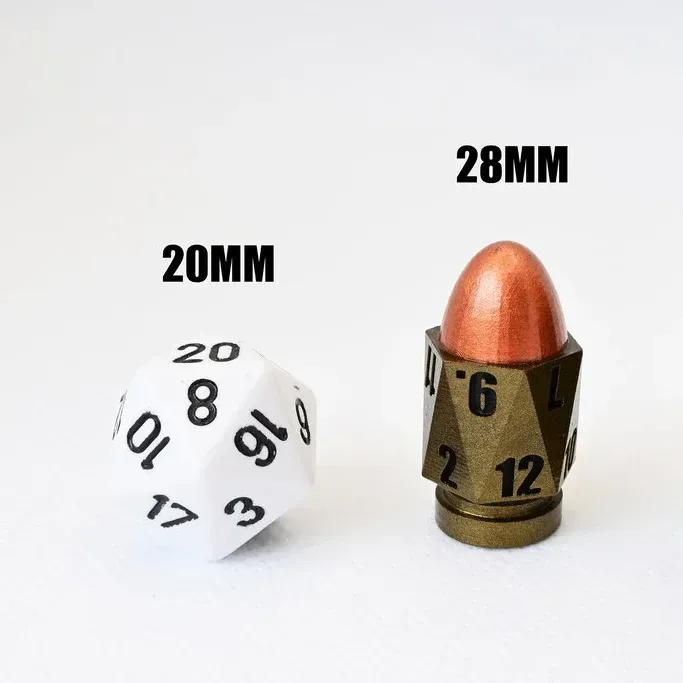 Party Picks Game Essentials-Bullet Shaped Polyhedral Dice Set (7 PCS)