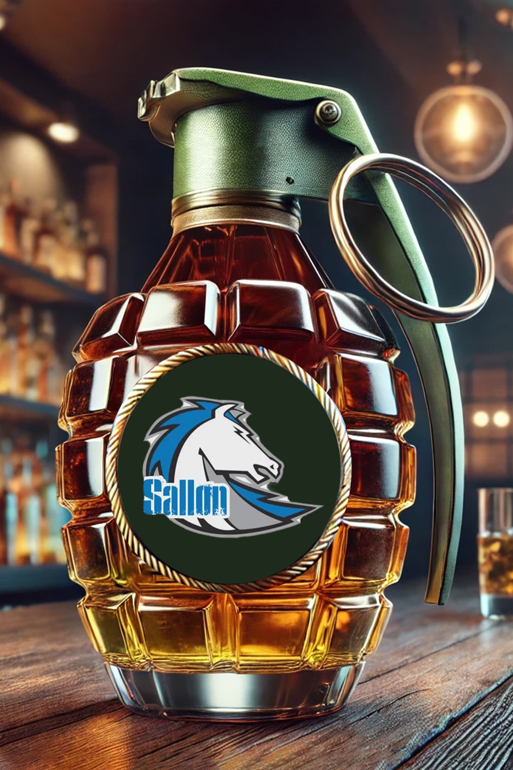 [Copy]Personalized Grenade Whiskey Bottle