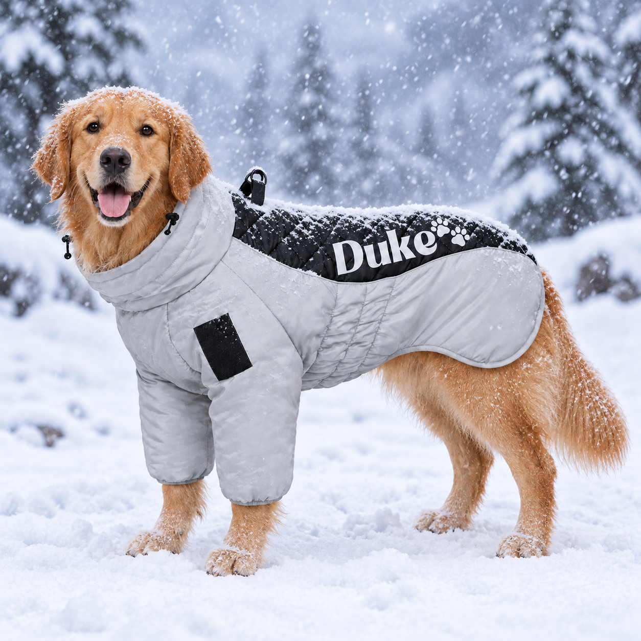 Big-Personalized Large Size Dog Winter Warm Windproof Padded Jacket