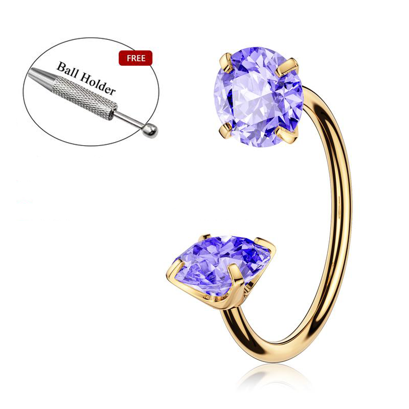 🎄Christmas Special: 48% Off🔥Horseshoe Nose Hoop with Free Ball Holder Tool