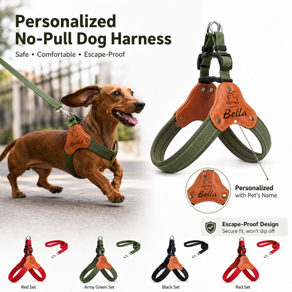 Personalized No-Pull Dog Harness