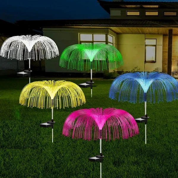 BIG SALE 49% OFFSolar Garden Changing Jellyfish Lights