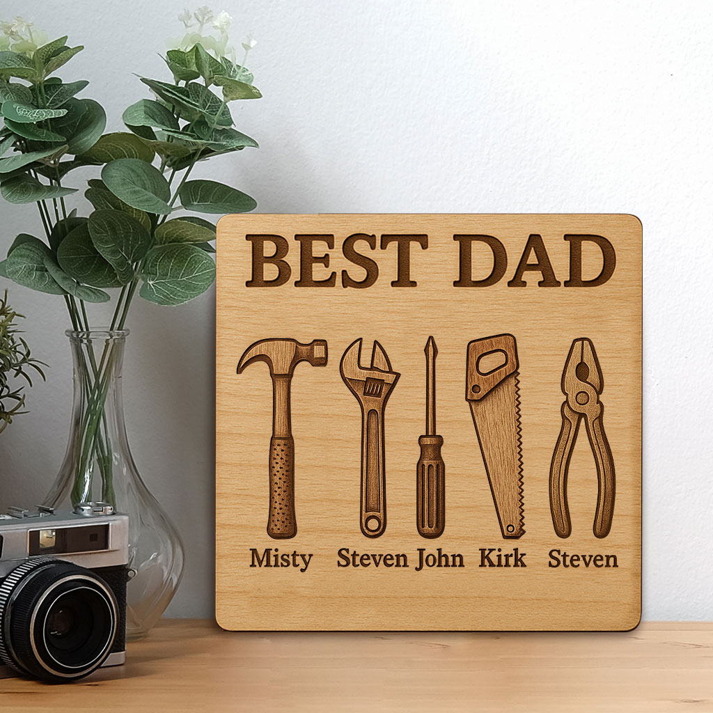 Personalized Dad’s Workshop Custom Wooden Sign- Prefect Father's Day Gift