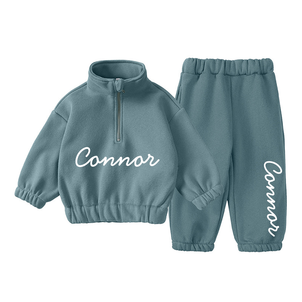 Personalized 1/4 Zip Ultra Soft Lounge Set