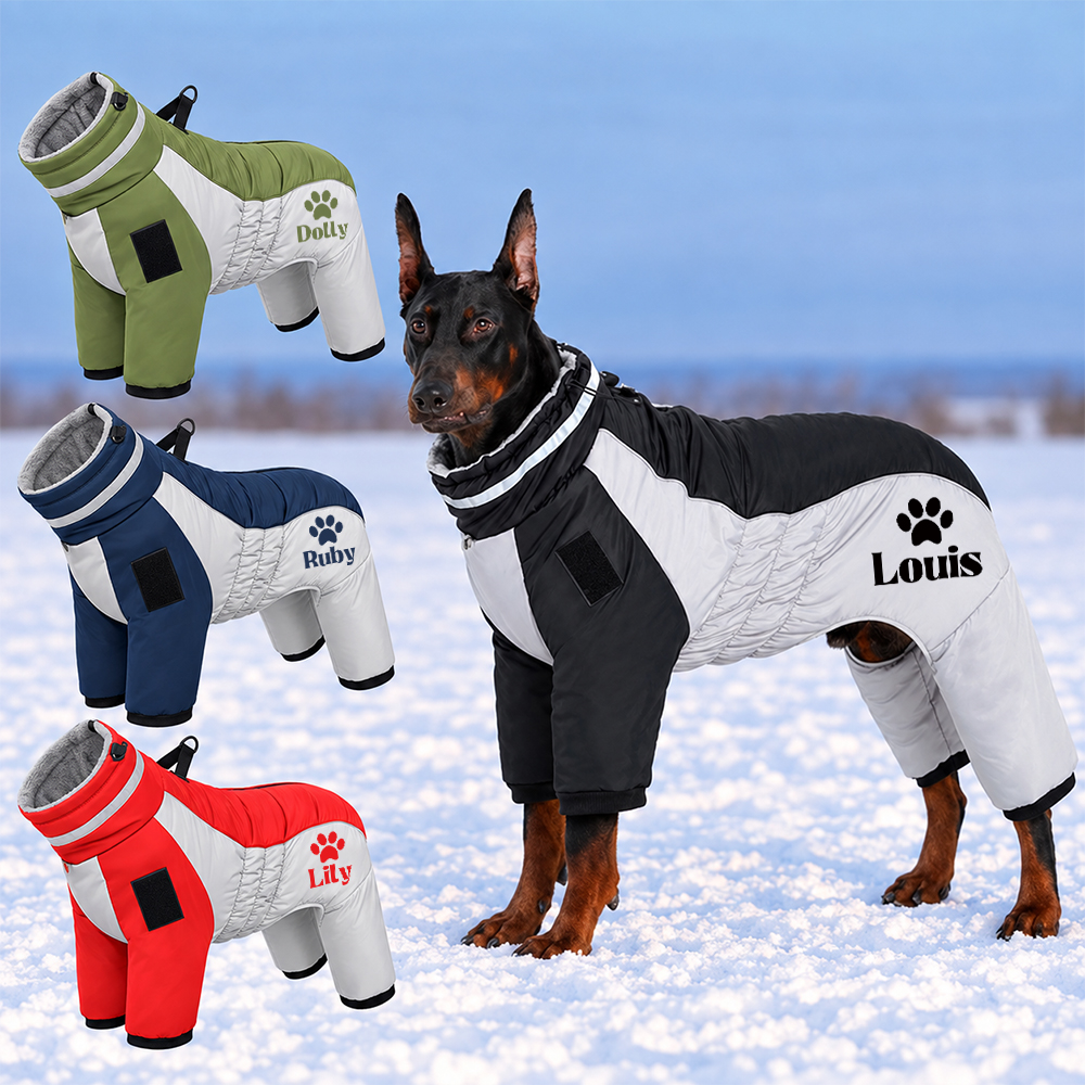 Personalized Pet Winter Warm Windproof Puffer Jacket
