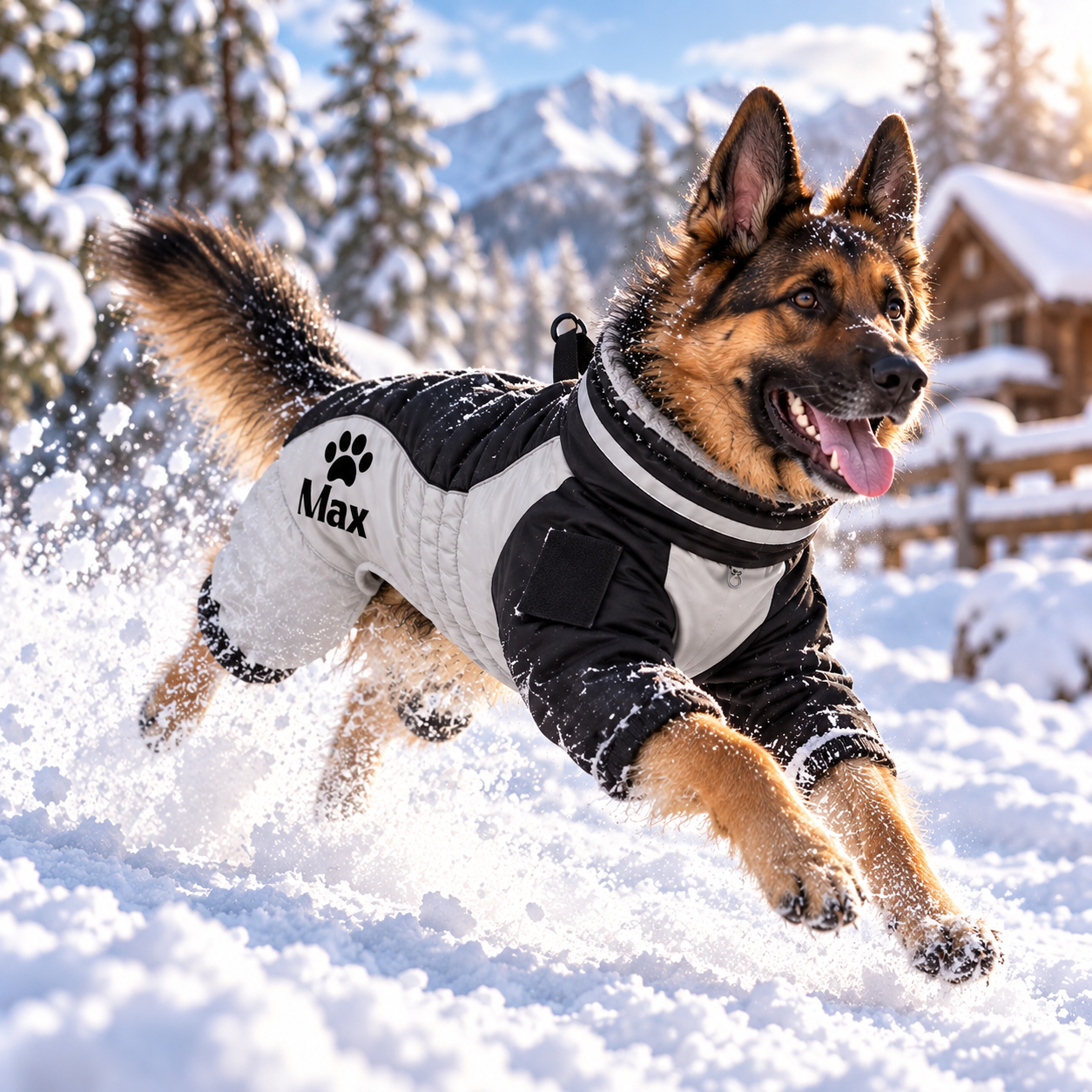 Personalized Pet Large Size Winter Warm Windproof Puffer Jacket