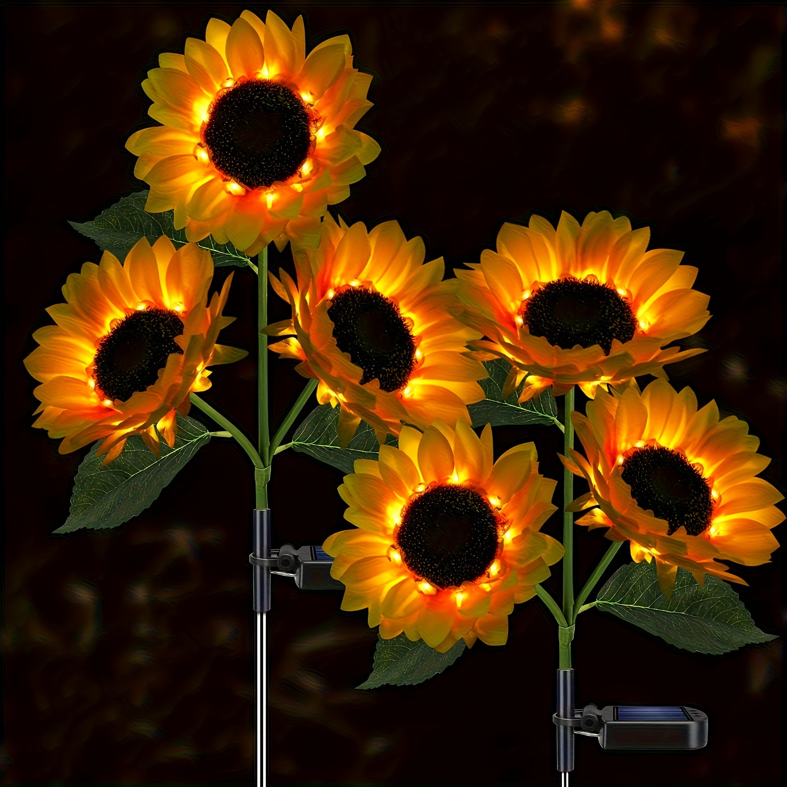 Sunflower Solar Lights Outdoor Decor