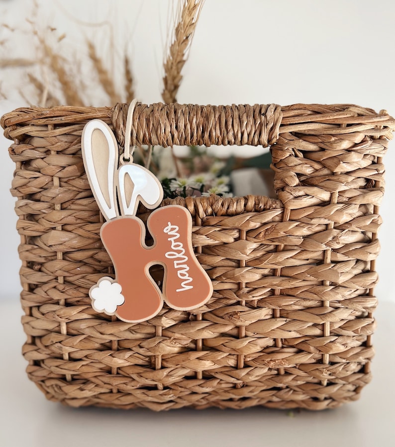 Easter Bunny Basket Tag / Easter Basket Tag / personalized Easter Basket Tag