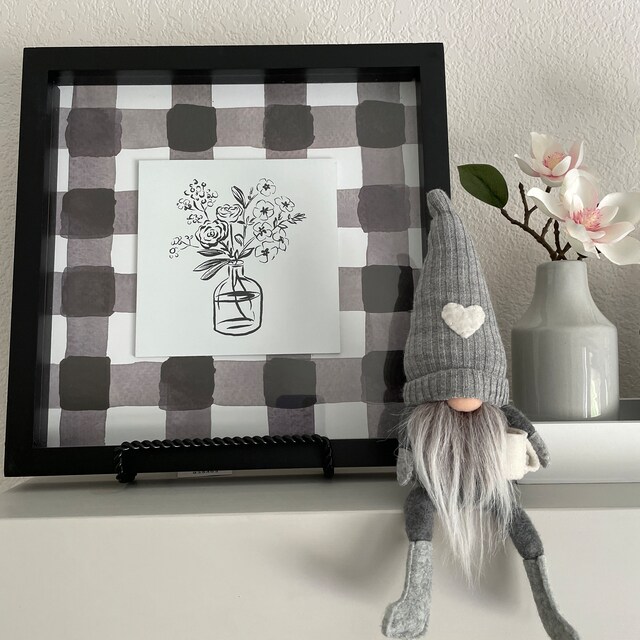 Coffee Bar Decor Gnome -- Tiered Tray Gnome