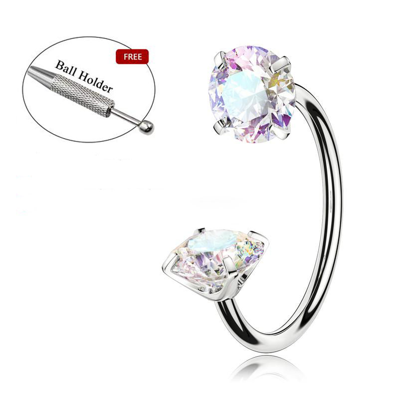 🎄Christmas Special: 48% Off🔥Horseshoe Nose Hoop with Free Ball Holder Tool