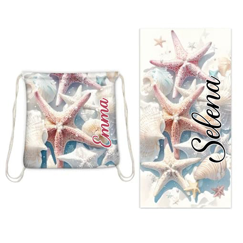 Custom 2 in 1 Beach Towel Backpack,Quick Dry Microfiber Sand Free Lightweight Large Swimming Towel