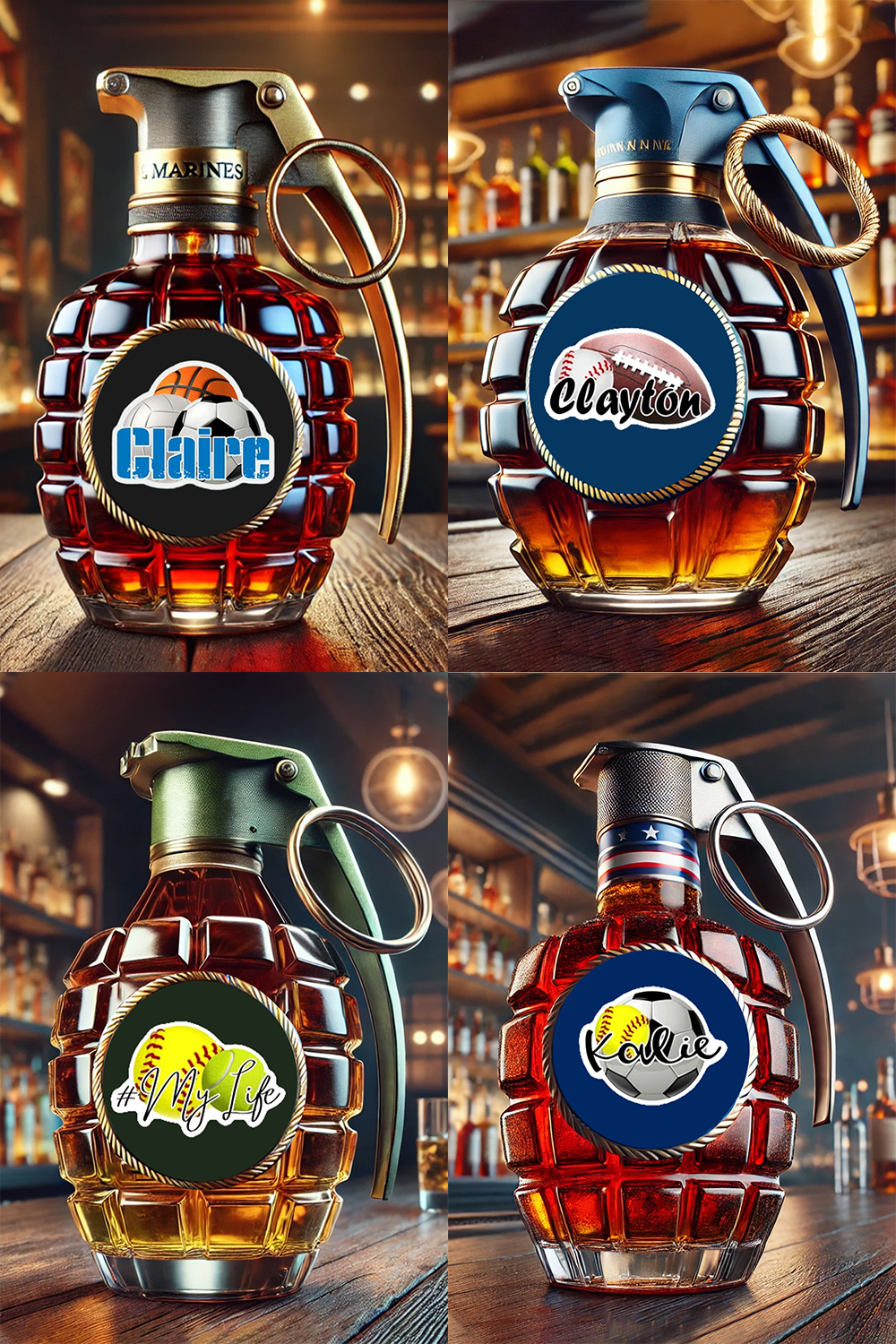 Personalized Whiskey Bottle