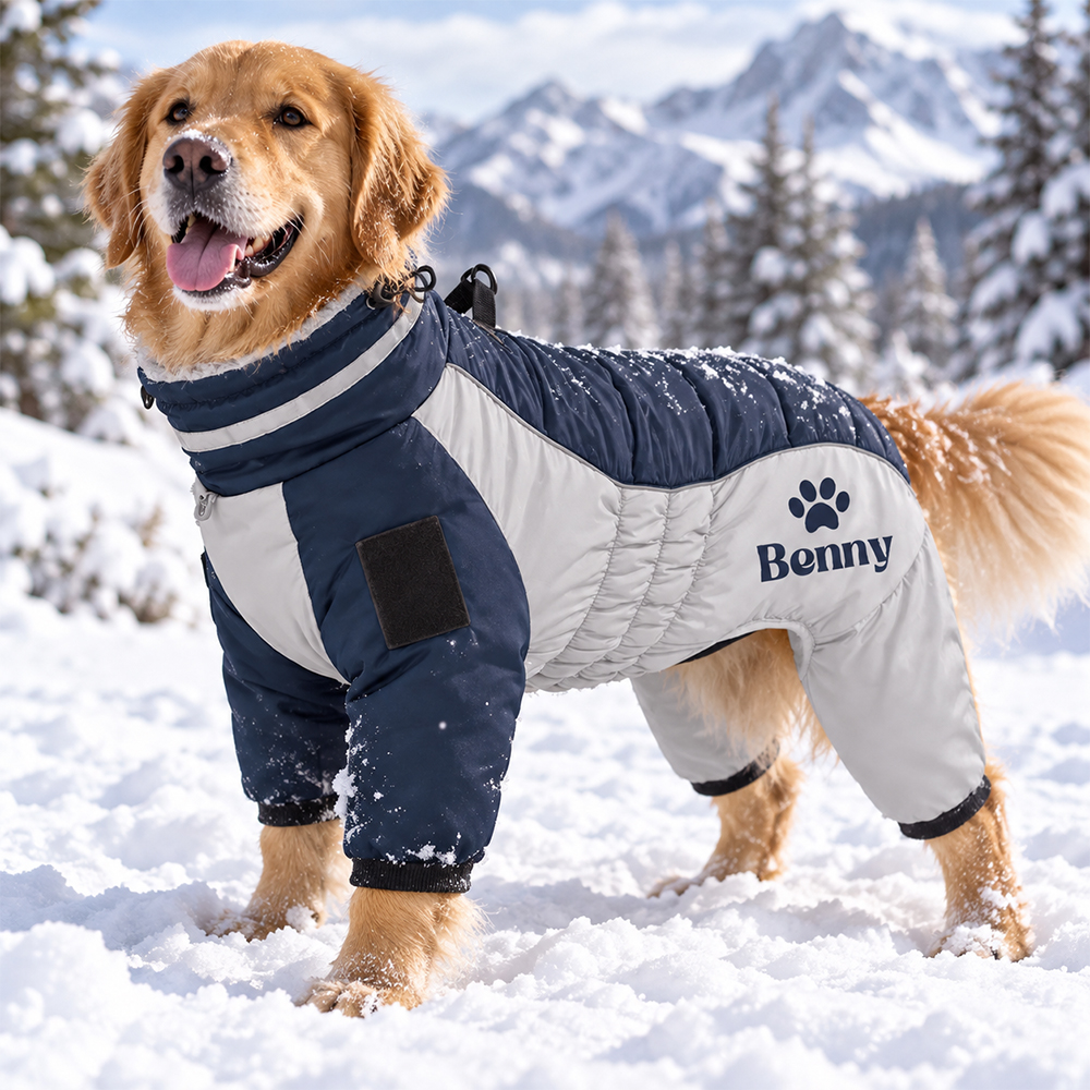 Personalized Pet Winter Warm Windproof Puffer Jacket