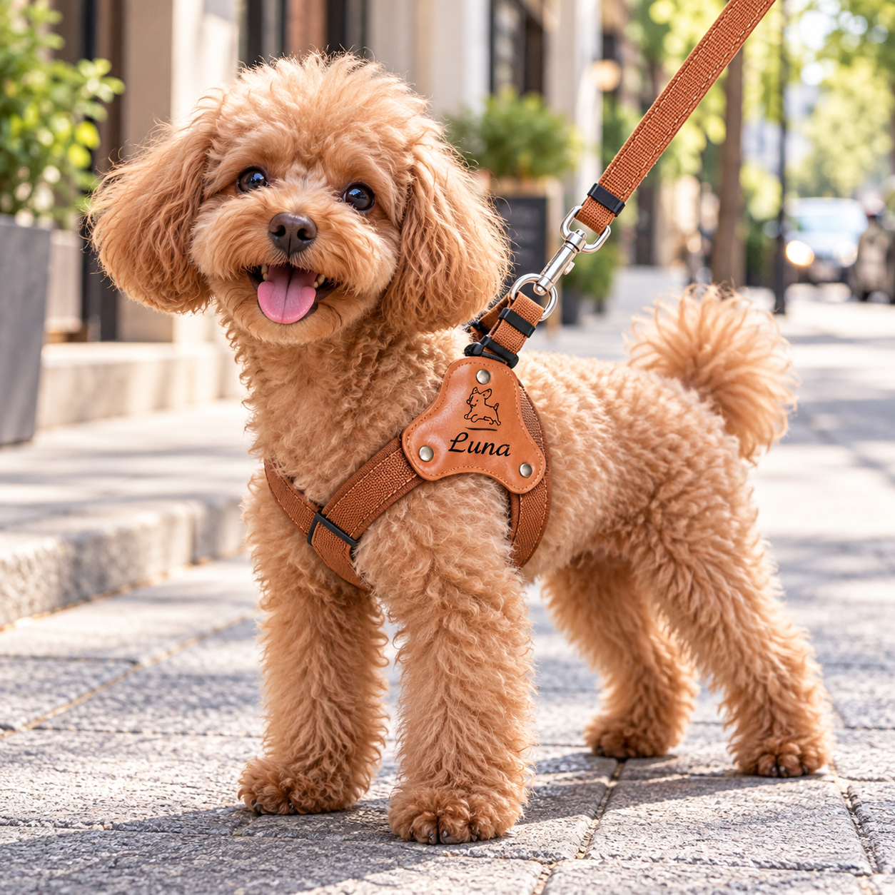 Personalized No-Pull Dog Harness & Leash Set