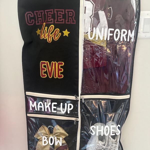 Personalized Cheer Life Garment Bags