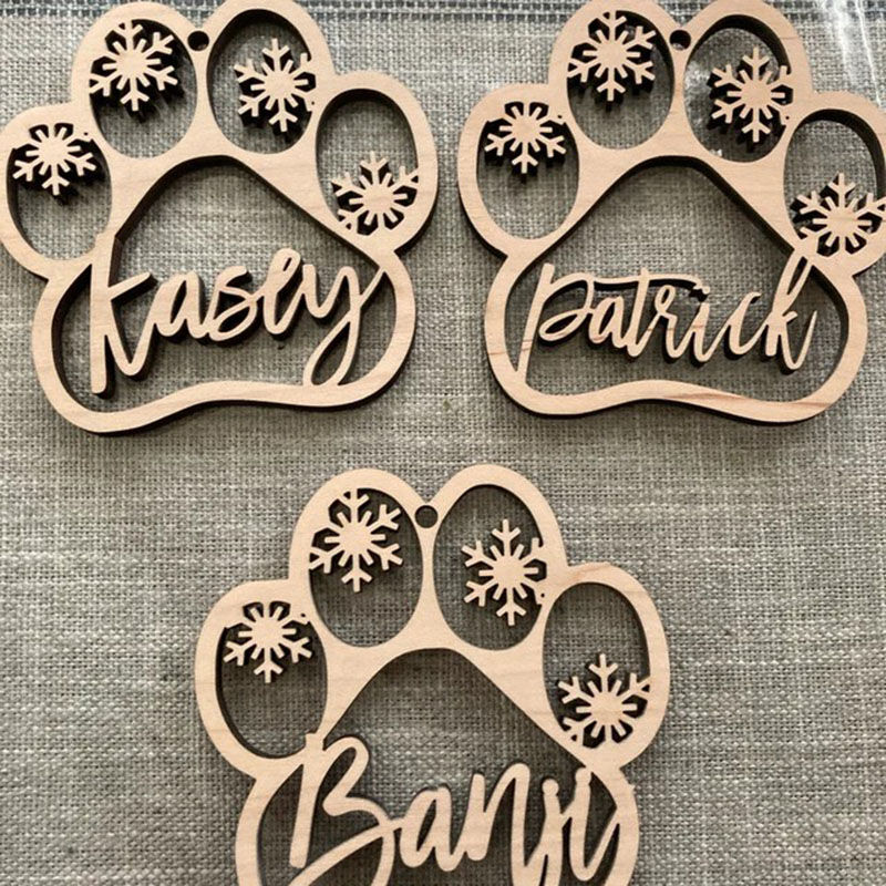 Personalized Name Christmas Ornament, Custom Pet Ornament