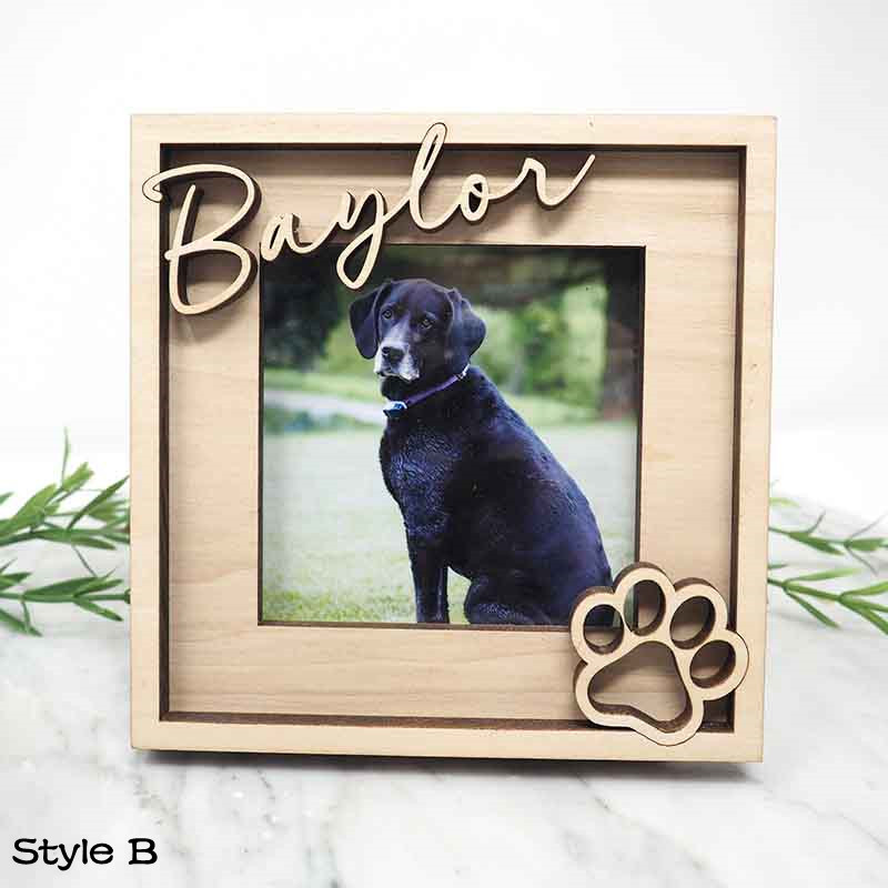 Personalized Engraved Pet Name Photo Frame