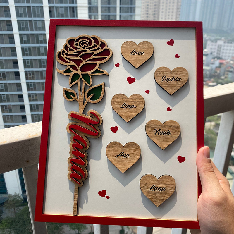 Personalized Mother's Day Wooden Sign