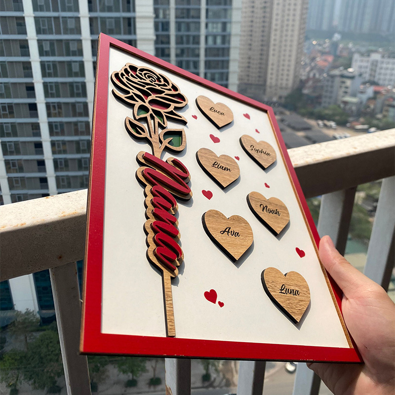 Personalized Mother's Day Wooden Sign