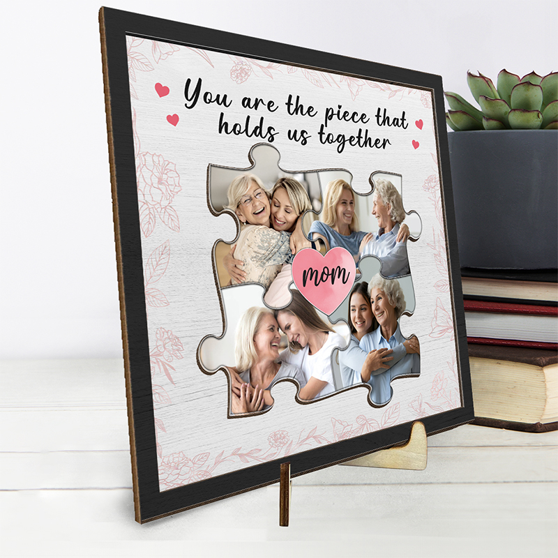 Personalized Mother's Day Photo Puzzle Plaque