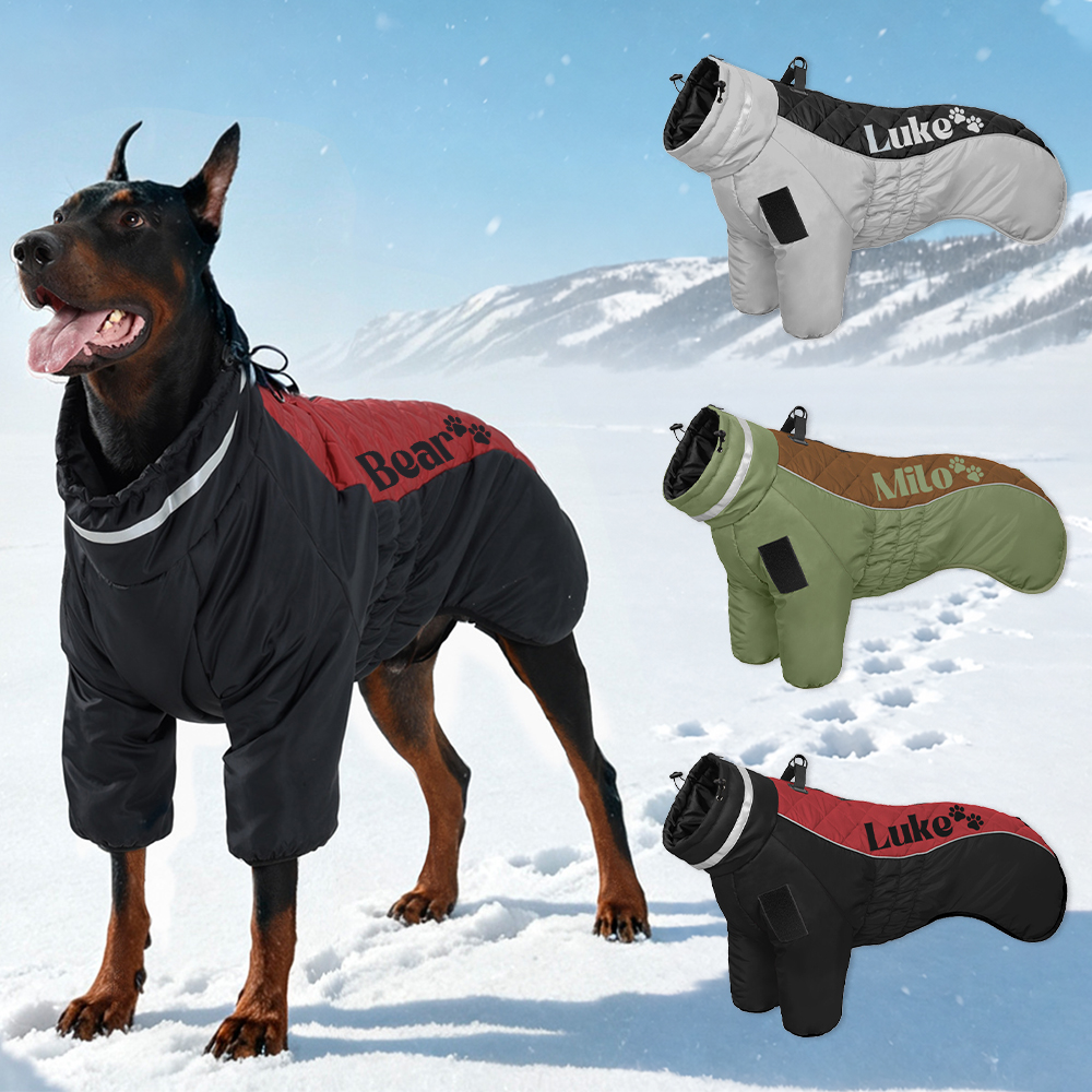 Big-Personalized Large Size Dog Winter Warm Windproof Padded Jacket