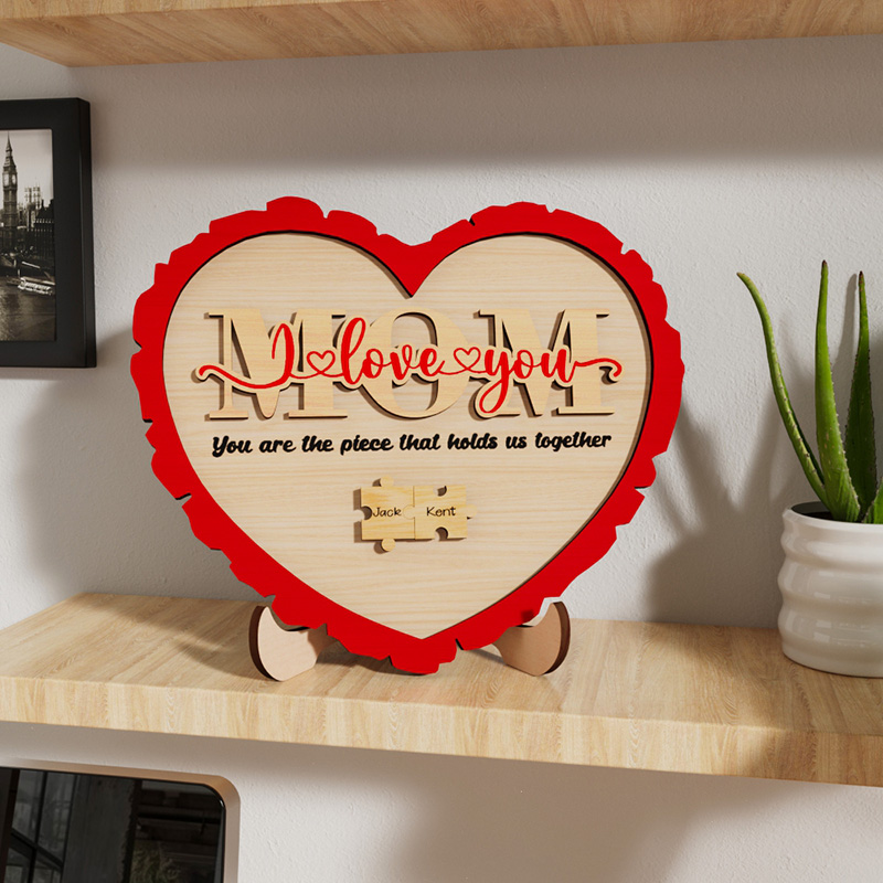Personalized Heart Wooden Name Puzzle