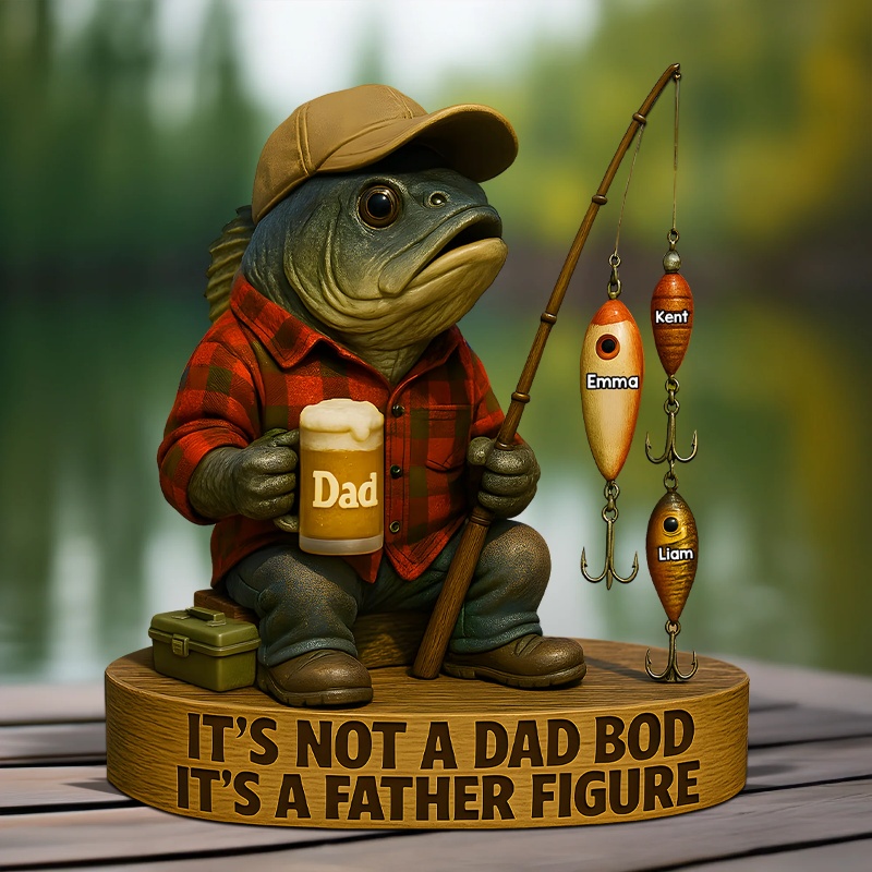 Personalized Fishing Dad Acrylic Plaque
