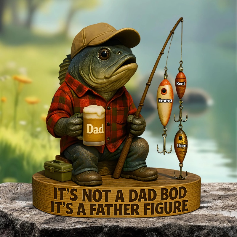 Personalized Fishing Dad Acrylic Plaque
