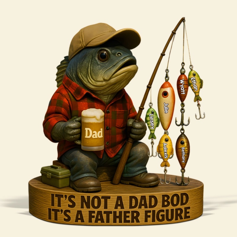 Personalized Fishing Dad Acrylic Plaque