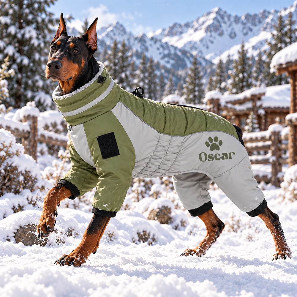 Personalized Pet Winter Warm Windproof Puffer Jacket